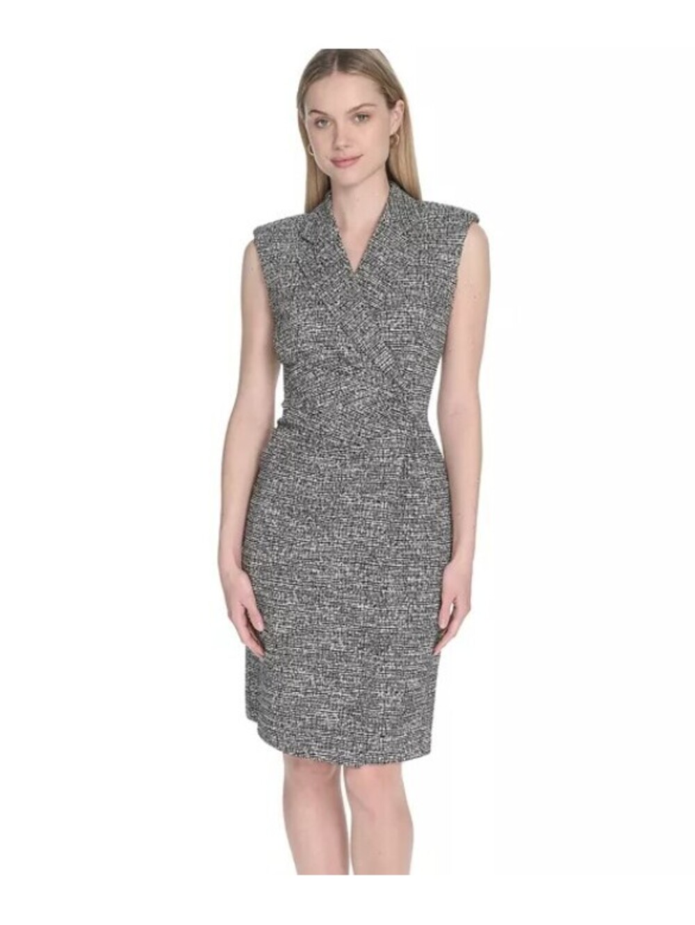 Calvin Klein Women's Sleeveless V-Neck Sheath Dress